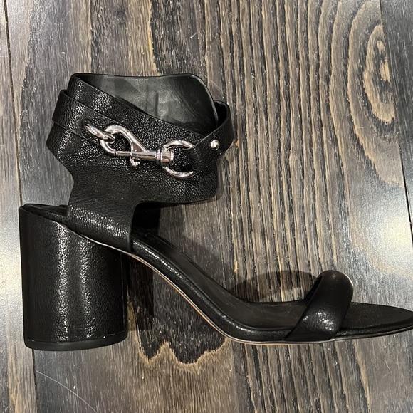 Rebecca Minkoff sandal with industrial latch closure and rounded heeled. 8.5 - Picture 6 of 6